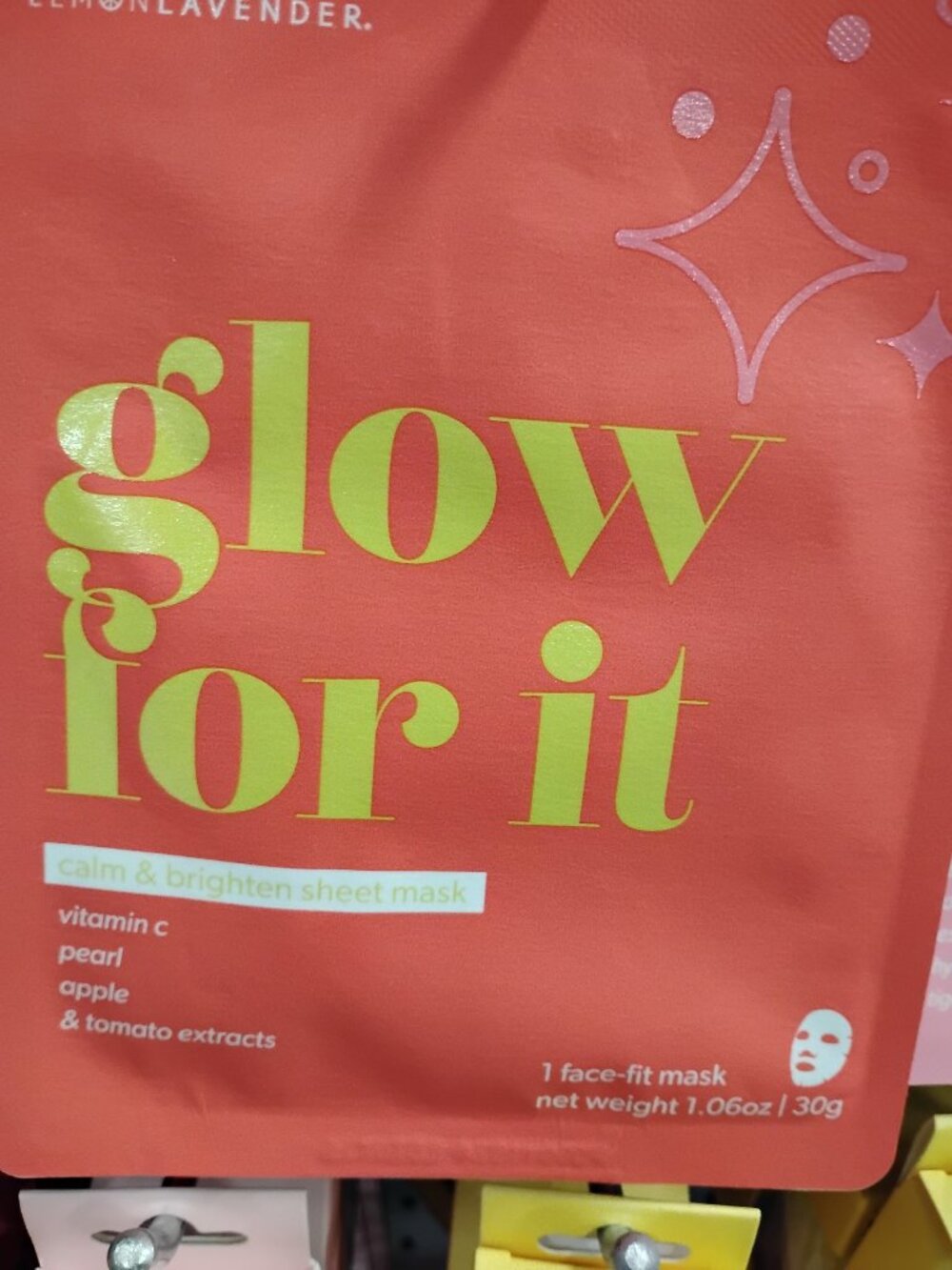 New Lemon Lavender Glow For It Calm And Brighten Sheet Mask